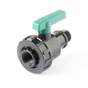 Кран шaровый 1 1/2" НР-ВР компрессионный, зелёный, 2/40 шт./упак. ("POELSAN")