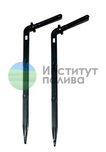 Стойка-капельница под трубку 3 мм угл. с лабиринтом, 2,3 l/h, long, чёрная ("Netafim", Израиль )
