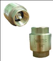 Клапан обратный 1 1/2" ВР металл с пластиковым седлом "MAITEC"