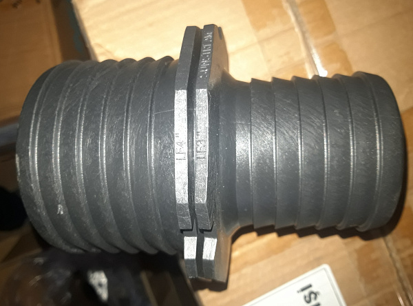 Муфта для LFT переходная 3" х 2" ерш, черная, 24шт/упак. (пр-во "SUNSTREAM", Турция)